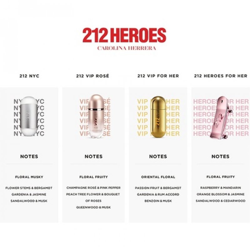 Carolina Herrera 212 Heroes For Her Eau De Parfum 50ml
