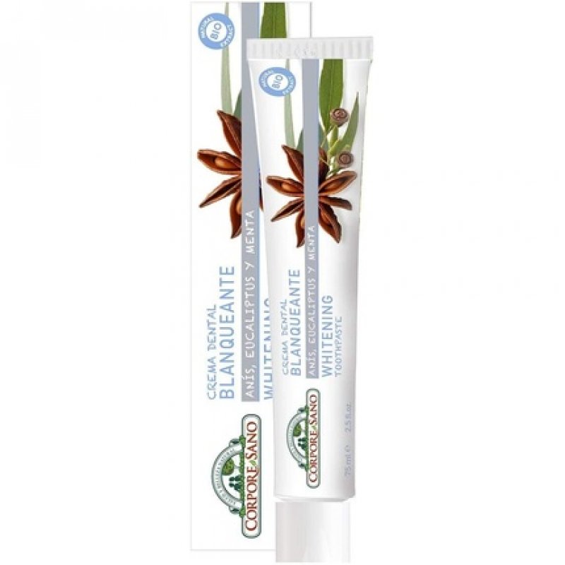 Corpore Sano Whitening Toothcream with Star Anise, Eucalyptus and Peppermint 75ml