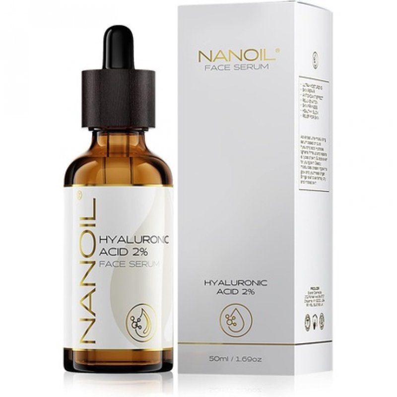 Nanoil Hyaluronic Face Serum 50ml Illuminating Smoothing Ultra-Hydrating with Hyaluronic Acid