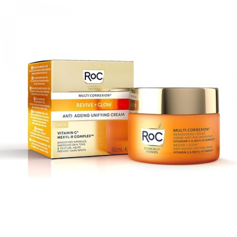RoC Multi Correxion Revive Glow Unifying Cream Rich with Vitamin C 50ml