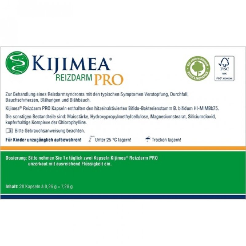 KIJIMEA Reizdarm PRO Therapy for Irritable Bowel Syndrome 28 Capsules