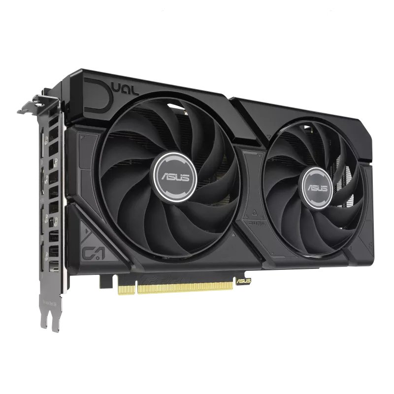 ASUS Dual Radeon RX 7600 XT OC Grafikkarte - 16GB GDDR6, 1x HDMI, 3x DP