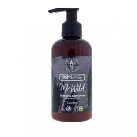 4organic Mr Wild Beard and Face Cleansing Gel Cypress-Ginger 20