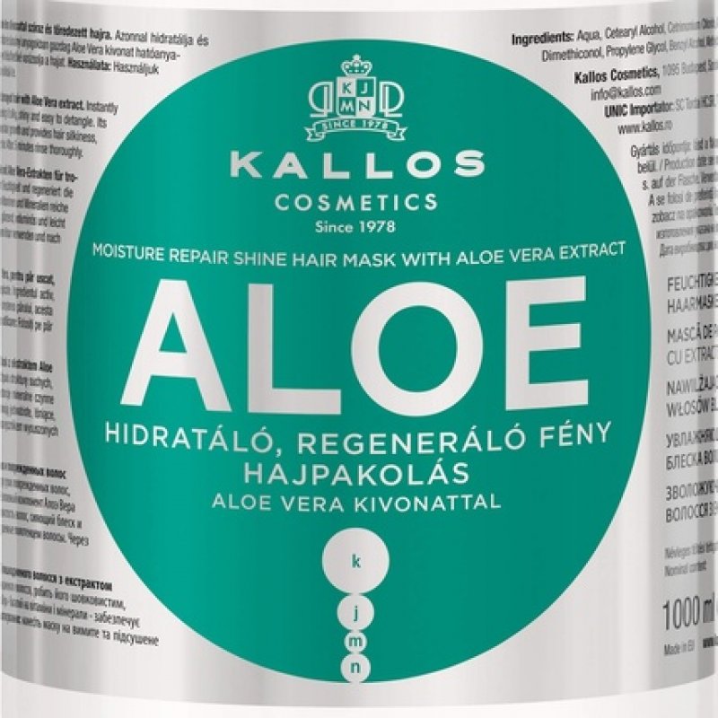 Kallos KJMN Aloe Vera Moisturizing and Rebuilding Hair Mask 1000ml