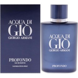 Giorgio Armani Acqua di Gio Profondo Unisex Eau de Parfum 75ml Spray Black