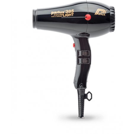 Parlux Powerlight 385 Hair Dryer in Black 2150W Powerful Lightweight Hair Accessories for Quick Easy Drying Styling
