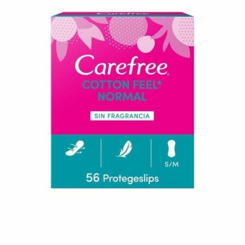 Carefree Cotton Salvaslip Unscented 56 Pads 150g