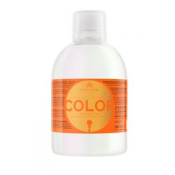Kallos Color Shampoo with Flaxseed Oil and UV Filter for Color Protection of Dyed and Brittle Hair 1000ml