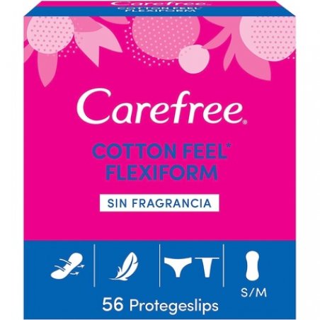Carefree Panty Liners Flexiform White Sanitary Pads Pack