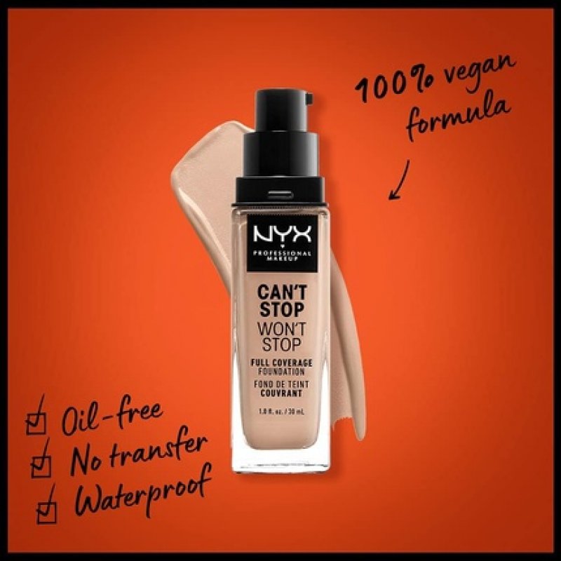 Nyx Can´t Stop Won´t Stop Full Coverage Foundation Light 30ml