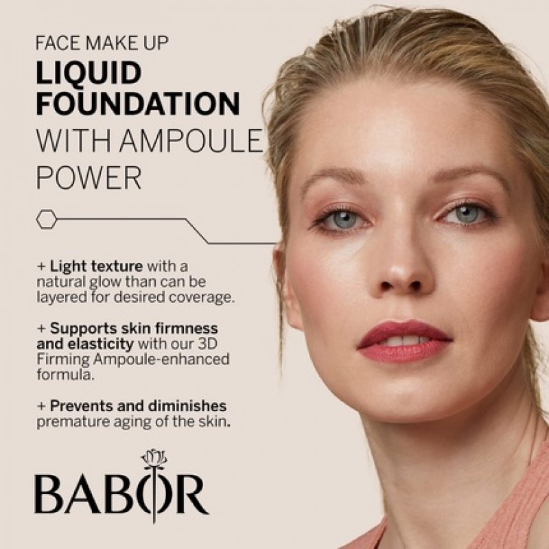 BABOR MAKE UP 3D Firming Serum Foundation Anti-Aging Liquid 30ml 03 Natural
