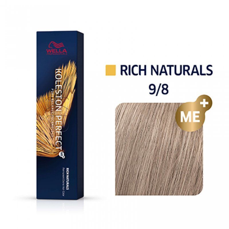 Wella Koleston Perfect Me Rich Naturals 9/8 Blond très Clair Perlé 60ml