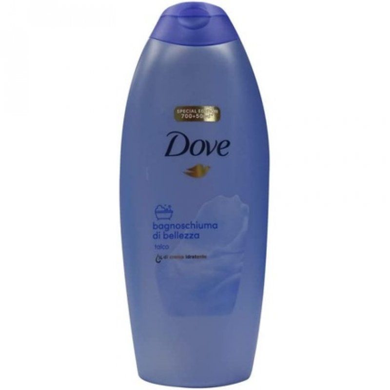 Dove Bath Gel Talcum 750ml