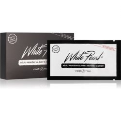 White Pearl Teeth Whitening Strips Activated Charcoal for Sensitive Teeth 28 Strips