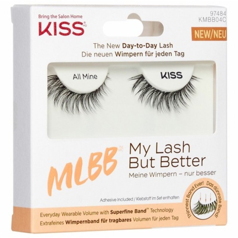 Kiss My Lash But Better Black False Lashes All Mine Natural Style 1 Pair