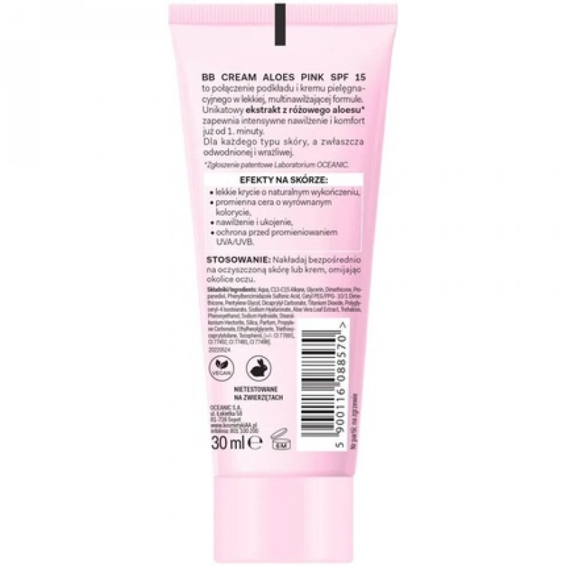 AA Aloe Pink Multi Moisturizing BB Cream SPF 15 Foundation and Care Cream