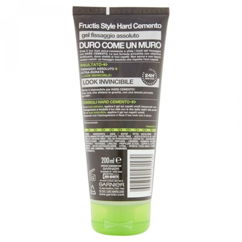 Garnier Fructis Style Hard Cement Hair Gel 200ml