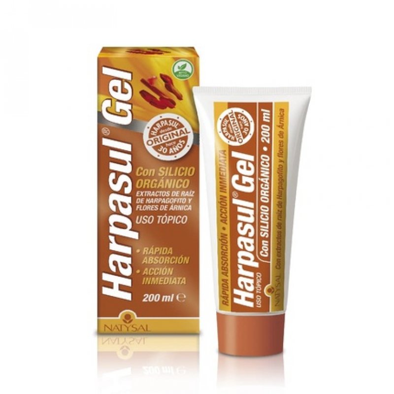 HARPASUL Gel 200ml Natural Gel with Cold and Heat Effect for Body Massage Neck Shoulders Legs and Back With Harpagofito
