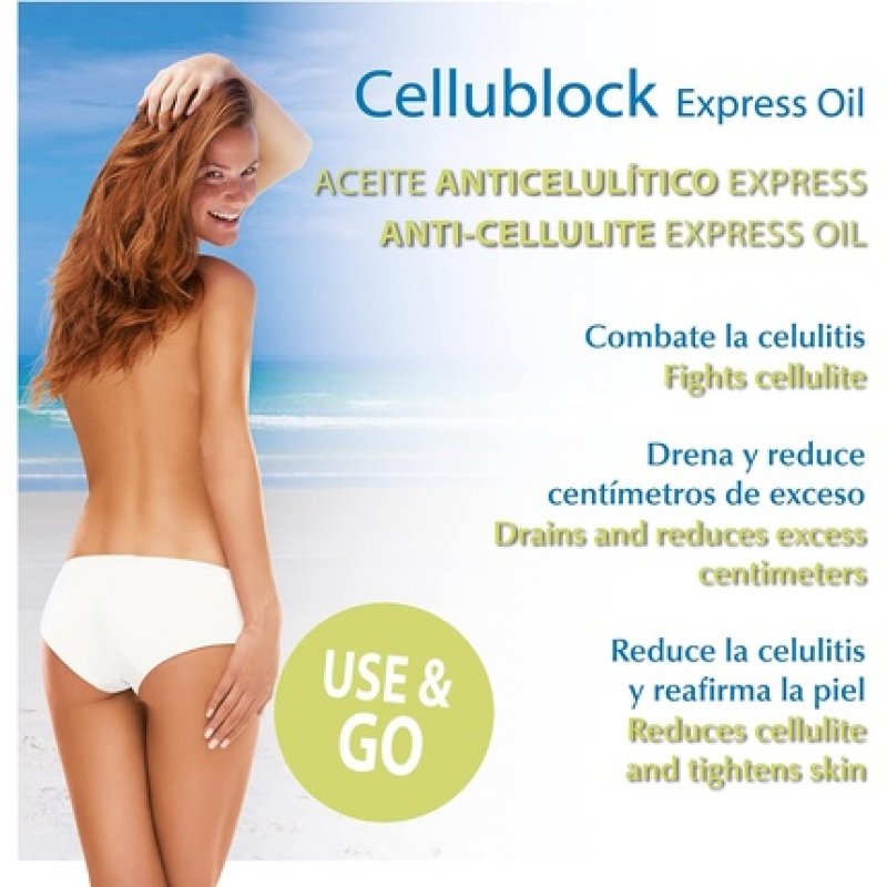 Yacel Cellublock Express Oil Draining and Reducing Anti-Cellulite Oil Black 150ml
