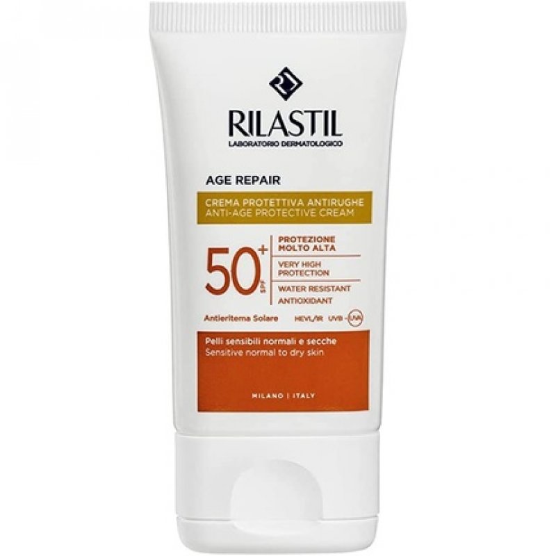 Rilastil Age Repair Viso Sunscreen Anti-Aging Elasticising and Antioxidant SPF 50 for Sensitive Hair 40ml