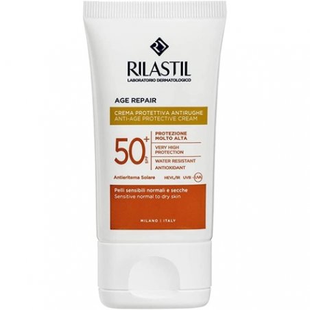 Rilastil Age Repair Viso Sunscreen Anti-Aging Elasticising and Antioxidant SPF 50 for Sensitive Hair 40ml