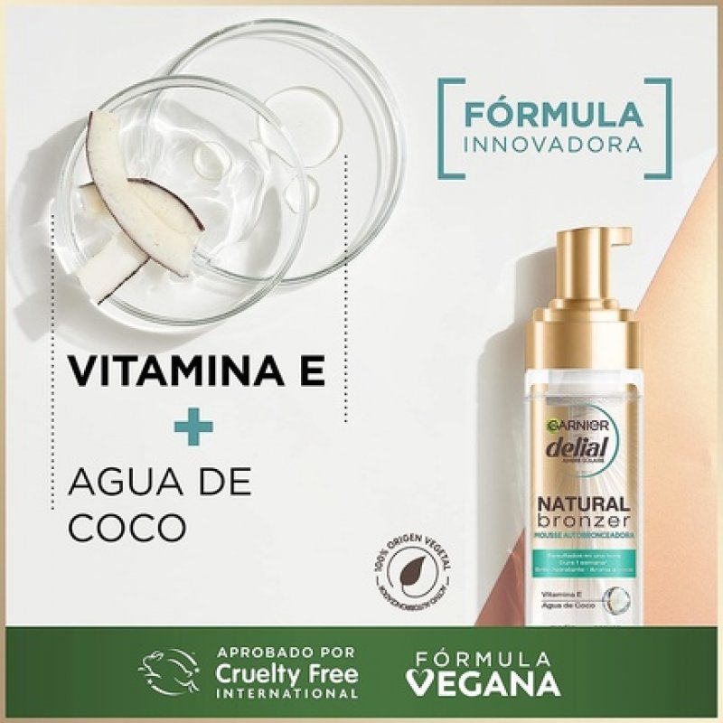 Delial Natural Bronzer Self Tanning Mousse 200ml