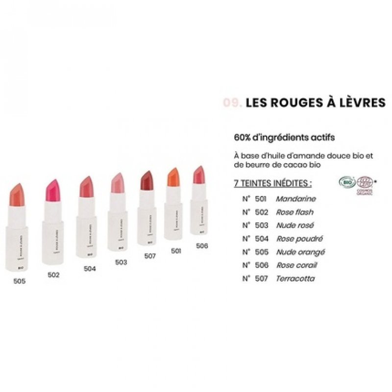 Couleur Caramel Organic Lipstick N°504 Rose Dusty - New in Box