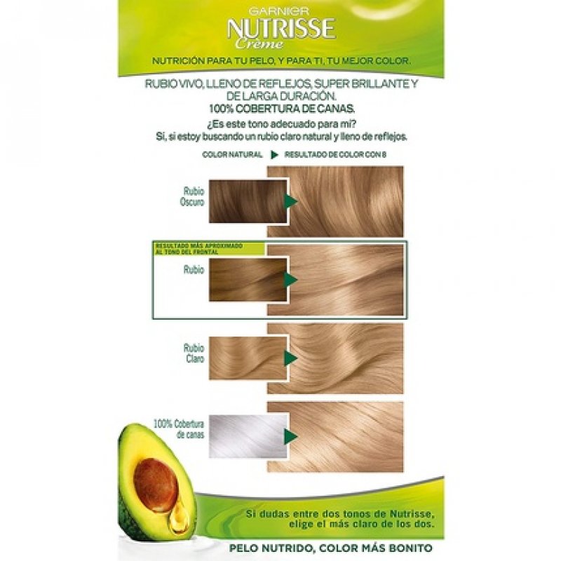 Garnier Nutrisse Tint N. 8 Light Blonde Hair Color - 1 Count