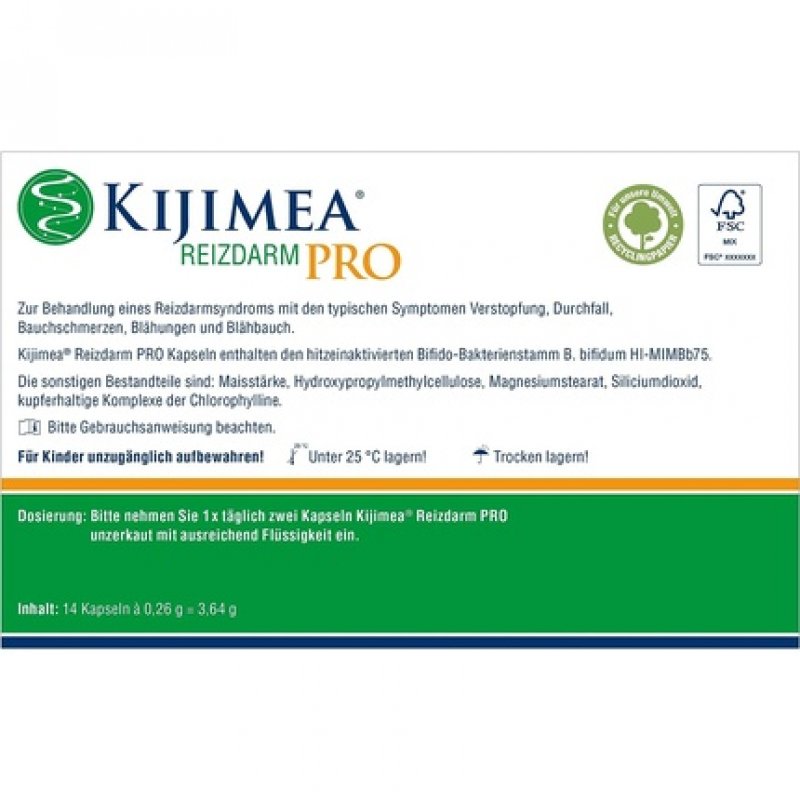 KIJIMEA Reizdarm PRO Therapy for Irritable Bowel Syndrome 14 Capsules