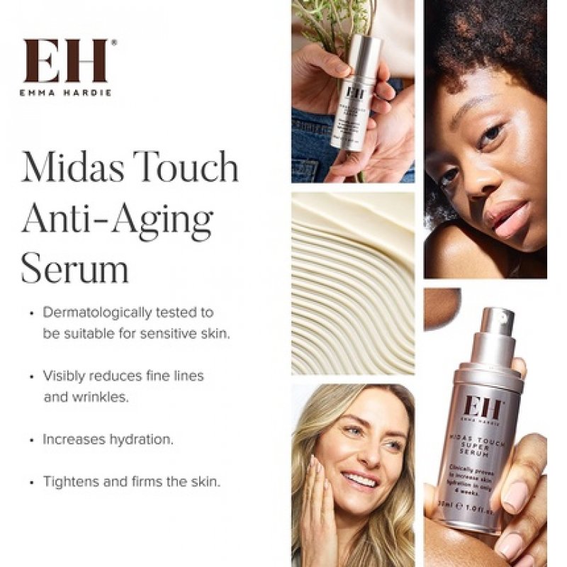 Emma Hardie Midas Touch Super Serum 30ml - Dermatologically Tested for Sensitive Skin