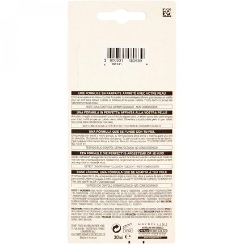 Maybelline New York Fit Me Matte and Poreless Foundation 30ml 04 Soft Ivory