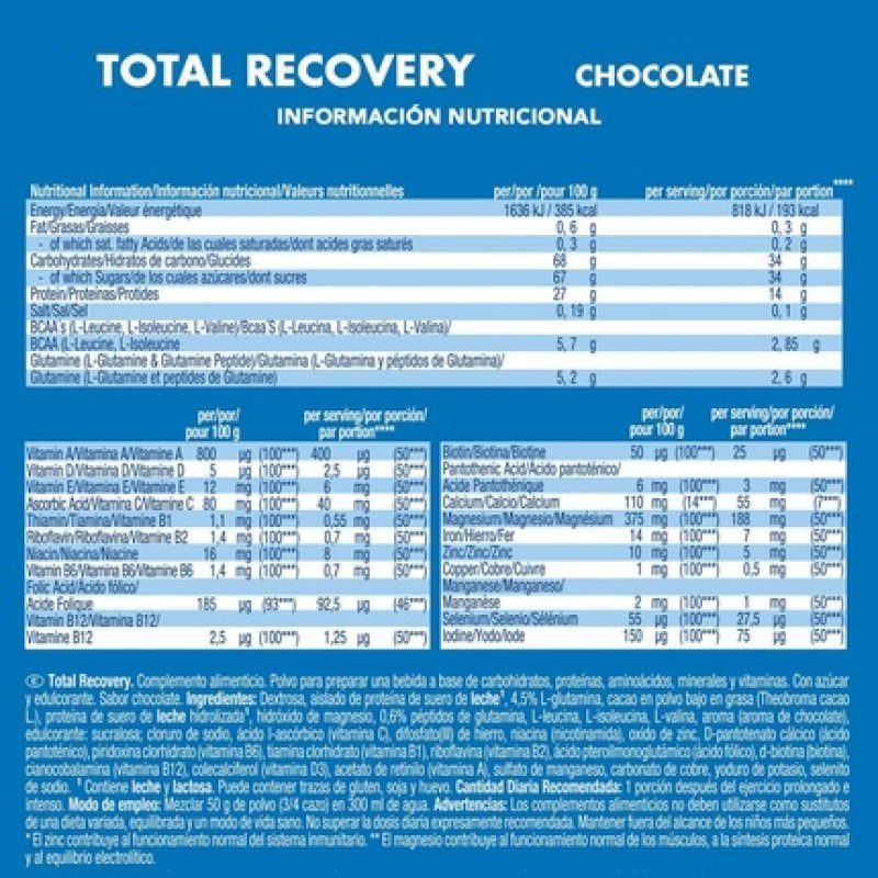 Weider Total Recovery Chocolate Protein Complex 750g