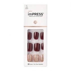 KISS imPRESS Press-On Manicure Nail Kit with PureFit Technology Short Nails
