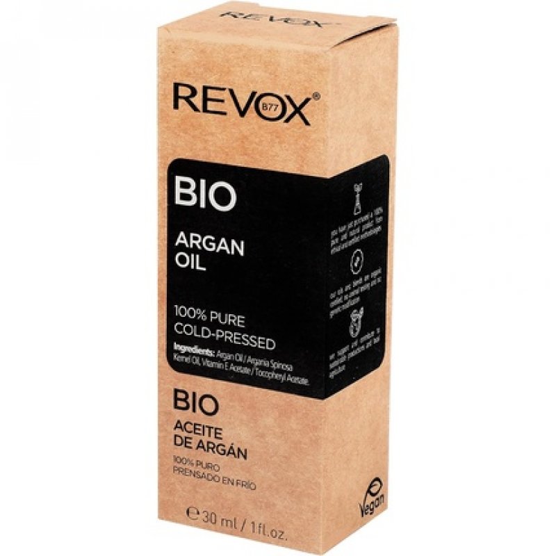 Revox Bio Argan Oil 100% Pure Cold Pressed for Face, Body, Hair