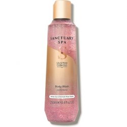 Sanctuary Spa Lily and Rose Body Wash for Women No Mineral Oil Vegan Shower Gel 250ml