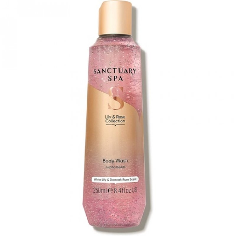 Sanctuary Spa Lily and Rose Body Wash for Women No Mineral Oil Vegan Shower Gel 250ml
