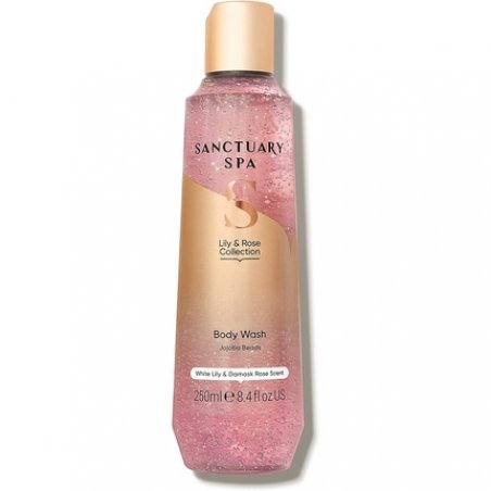 Sanctuary Spa Lily and Rose Body Wash for Women No Mineral Oil Vegan Shower Gel 250ml