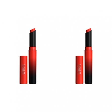 Maybelline Color Sensational Ultimatte Matte Lipstick Non-Drying Intense Color Pigment 299 More Scarlet 0.04 Ounce
