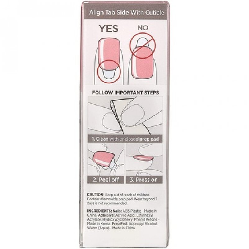 KISS imPRESS Color Gel Nail Kit Pretty Pink with PureFit Technology - Includes Prep Pad Mini File Cuticle Stick and 30