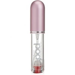 Perfume Pod Clear Refillable Perfume Atomizer with Spray and Genie-S Refill Pink