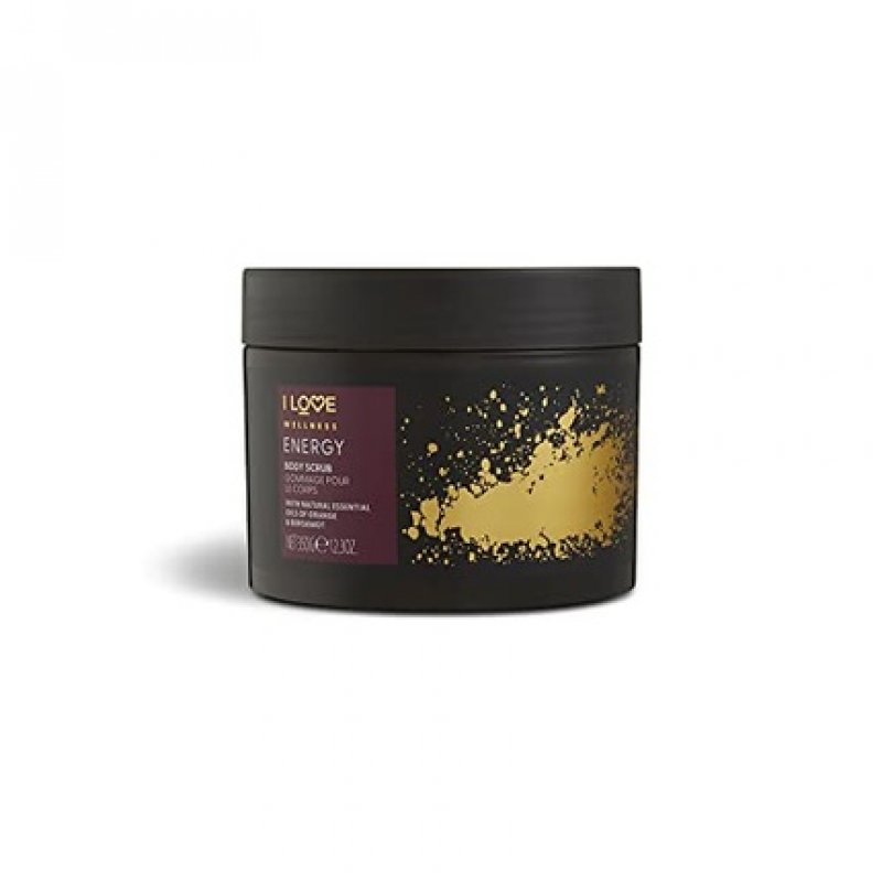 I Love Wellness ENERGY Body Scrub with Natural Essential Oils of Orange and Bergamot 350g