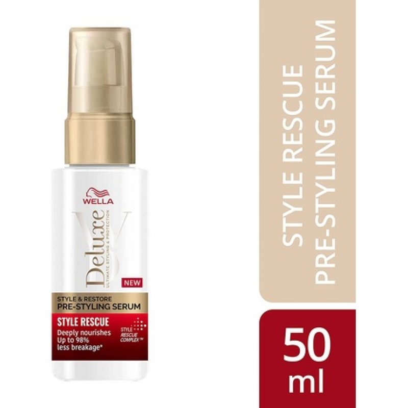 Wella Deluxe Duo Style Rescue Pre-Styling Serum and Dream Smooth & Shine and Repair Hairspray
