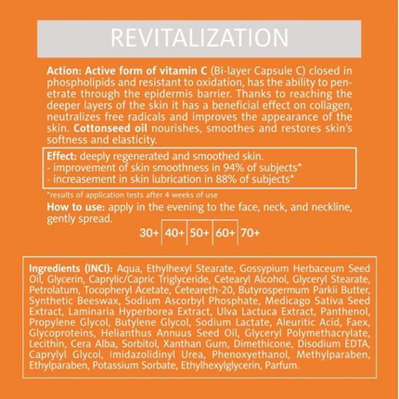 FLOSLEK Regenerating Night Face Cream 50ml - for Mature Skin 40 - Dermatologically Tested - Made in EU