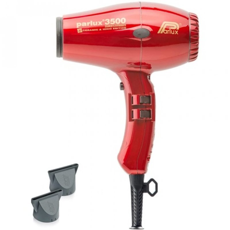 Parlux 3500 SuperCompact Ceramic Ionic Professional Hair Dryer Red
