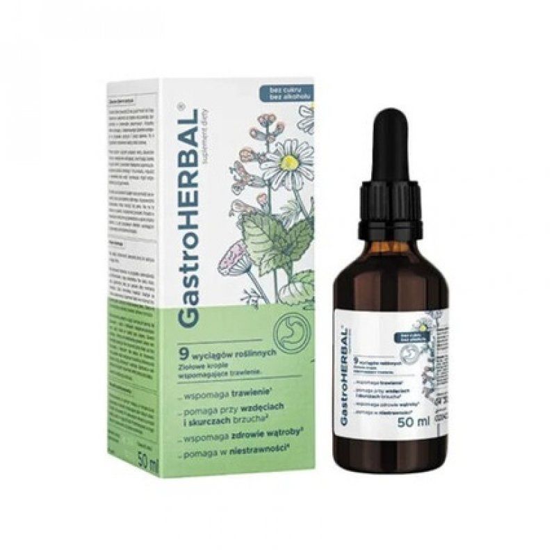 Gastroherbal Drops 50ml Digestion Stomach Liver Intestine Bloating