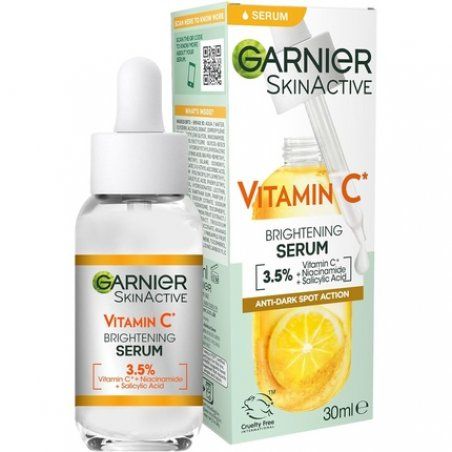 Garnier Vitamin C Serum for Face Anti-Dark Spots and Brightening Serum 3.5% Vitamin C Niacinamide Salicylic Acid and