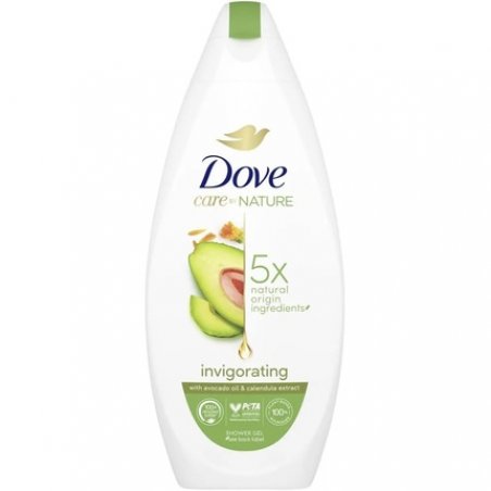 Dove Care By Nature Invigorating Shower Gel 225ml with Avocado Oil and Calendula Extract