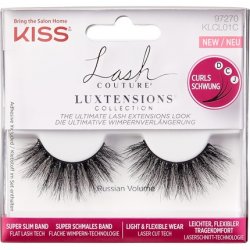 KISS Lash Couture LuXtensions Collection Russian Volume Fake Lashes with Super Slim Band and Lash Glue