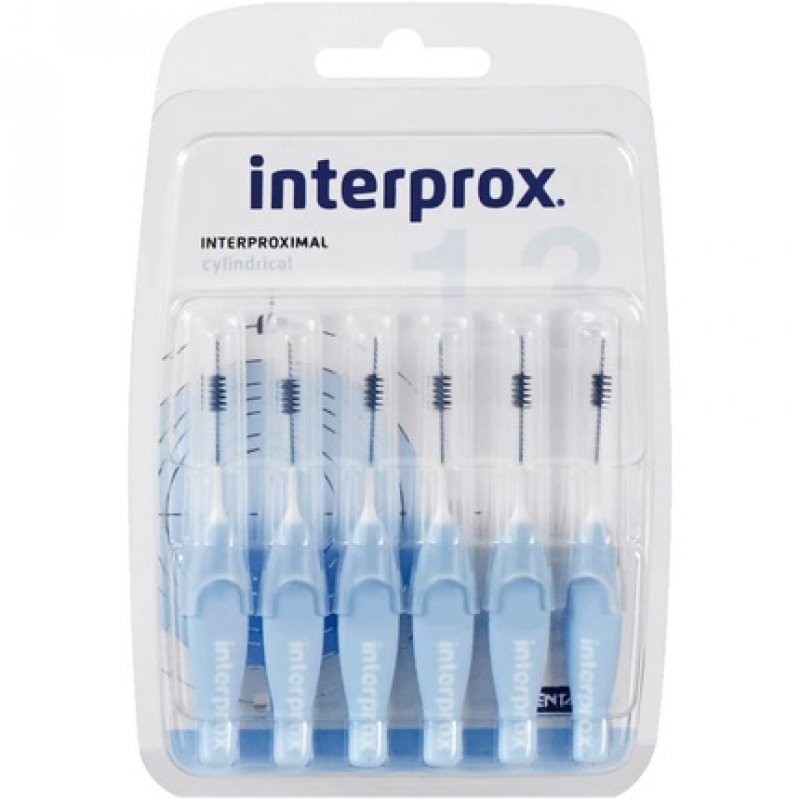 Interprox Interdental Brush Cylindrical Blue 6 Piece