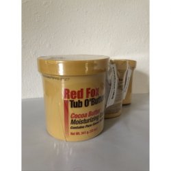 Red Fox Tub O'Butter Cocoa Butter Moisturizing Creme 12oz - Pack of 3